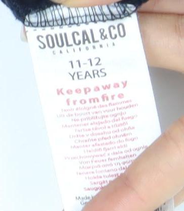 SoulCal & Co Boys Blue Full Zip Hoodie 11-12 Years