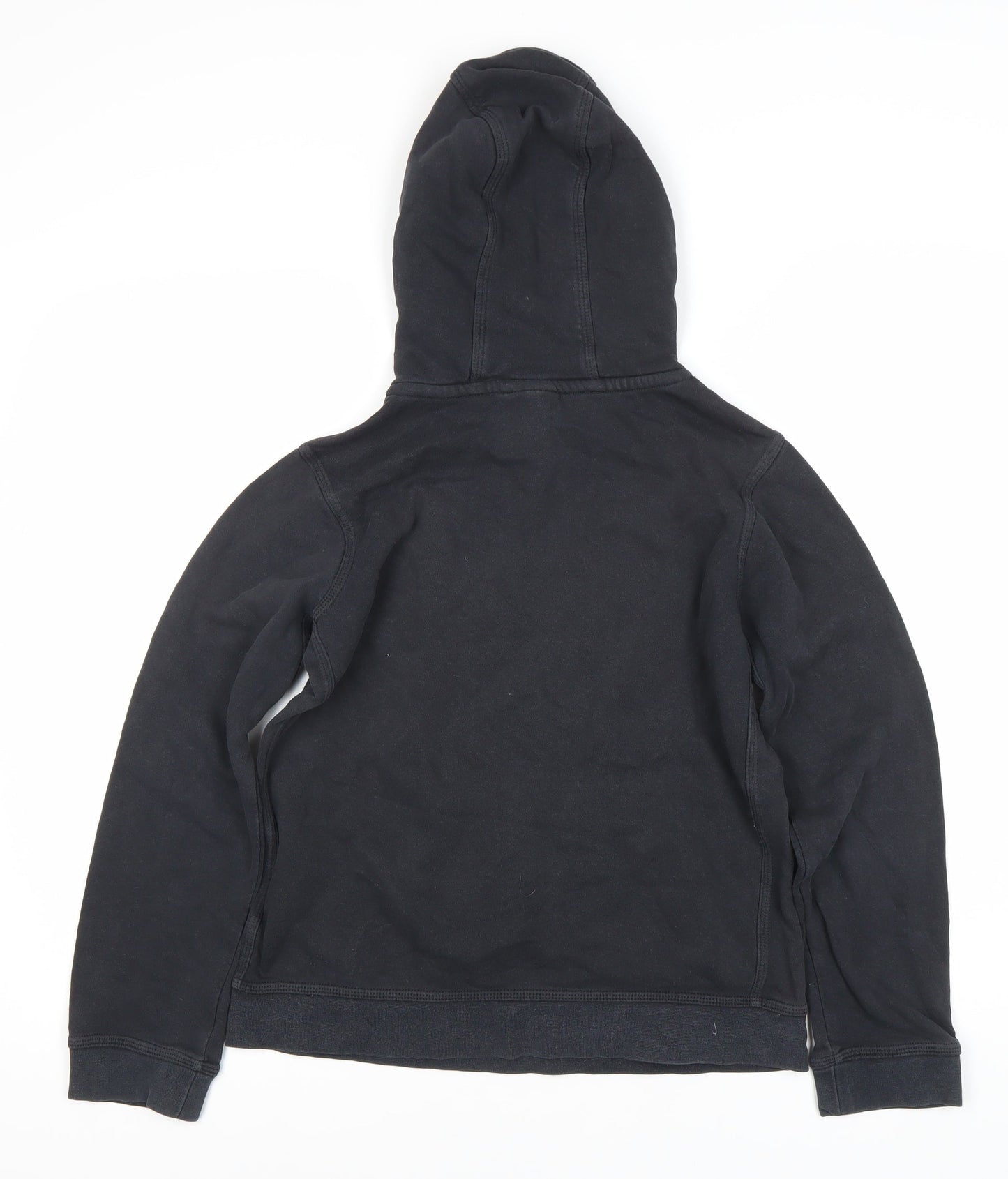 Nike Boys Black Pullover Hoodie - L, Logo Accent