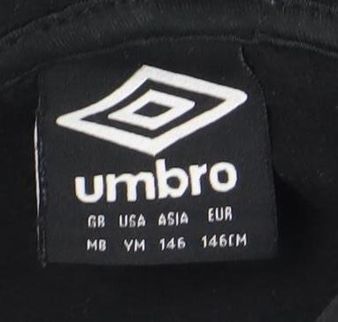 Umbro Boys Black Full Zip Hoodie Size 11 Sports Casual