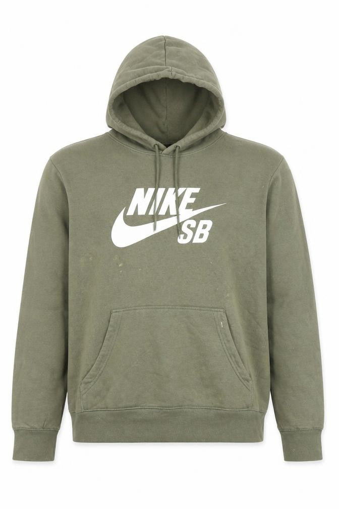 Mens UK Size L Nike Green Pullover Hoodie