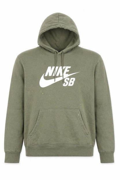 Mens UK Size L Nike Green Pullover Hoodie