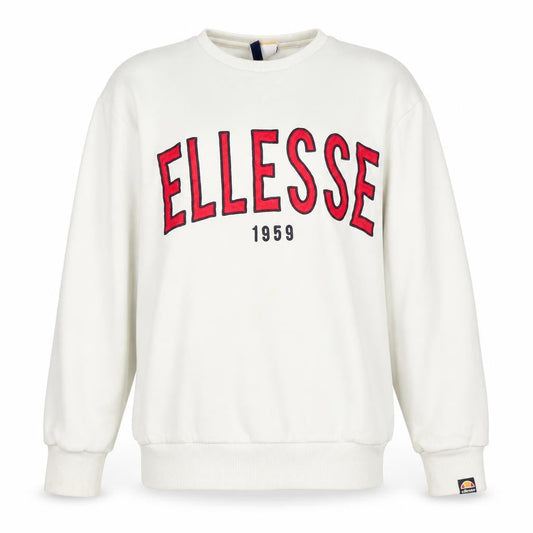 Front view of Ellesse Women's White Medium Pullover Sweatshirt