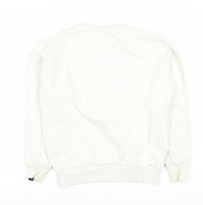 Ellesse Women's White Medium Pullover Sweatshirt