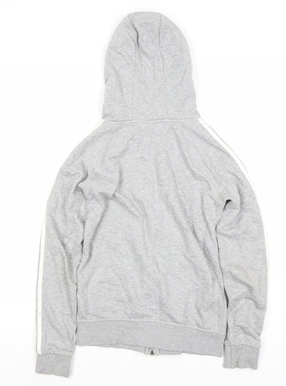 Adidas Grey XS Unisex Full Zip Hoodie