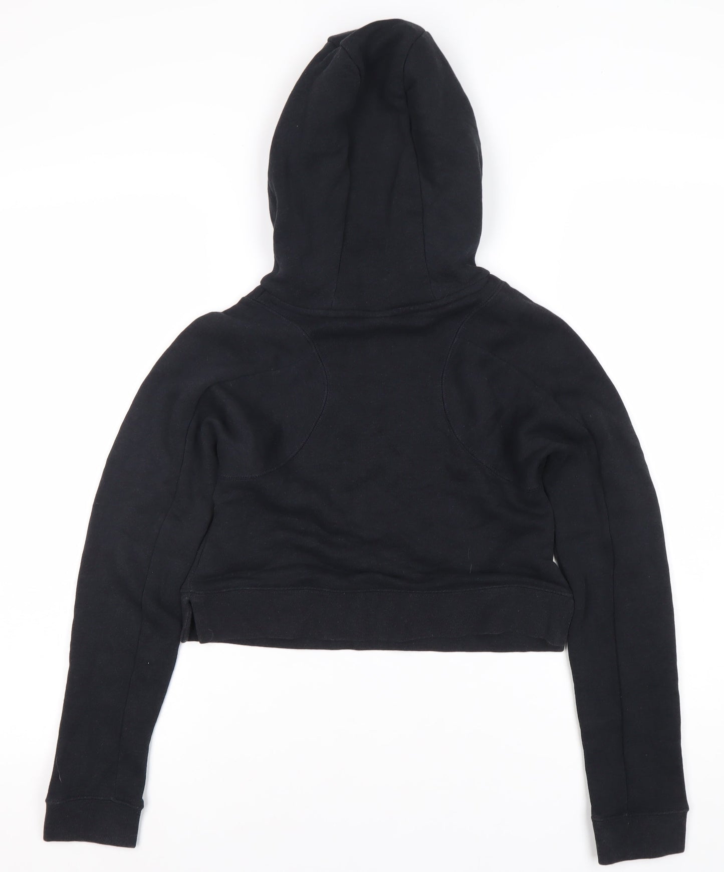 Nike Girls Black Logo Hoodie L Pullover Activewear