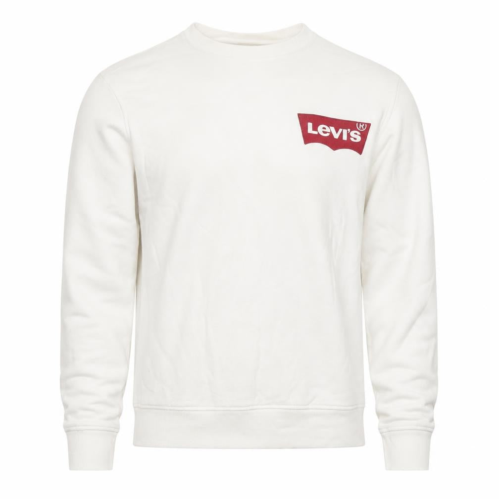 Mens UK Size S Levi's White Pullover Sweatshirt