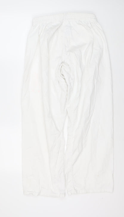 Unisex Adultss UK Size 2XL DECATHLON Relaxed Fit Casual White Trousers