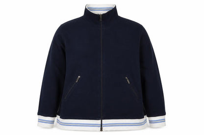 Olsen Women's Navy Full Zip Sweatshirt Size 18