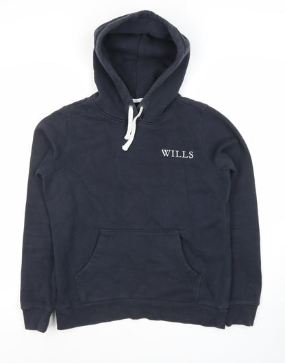 Womens UK Size 10 Jack Wills Black Pullover Hoodie