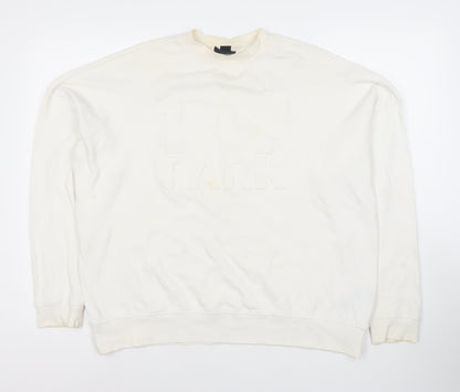 Ivy Park Women's M Ivory Pullover Sweatshirt