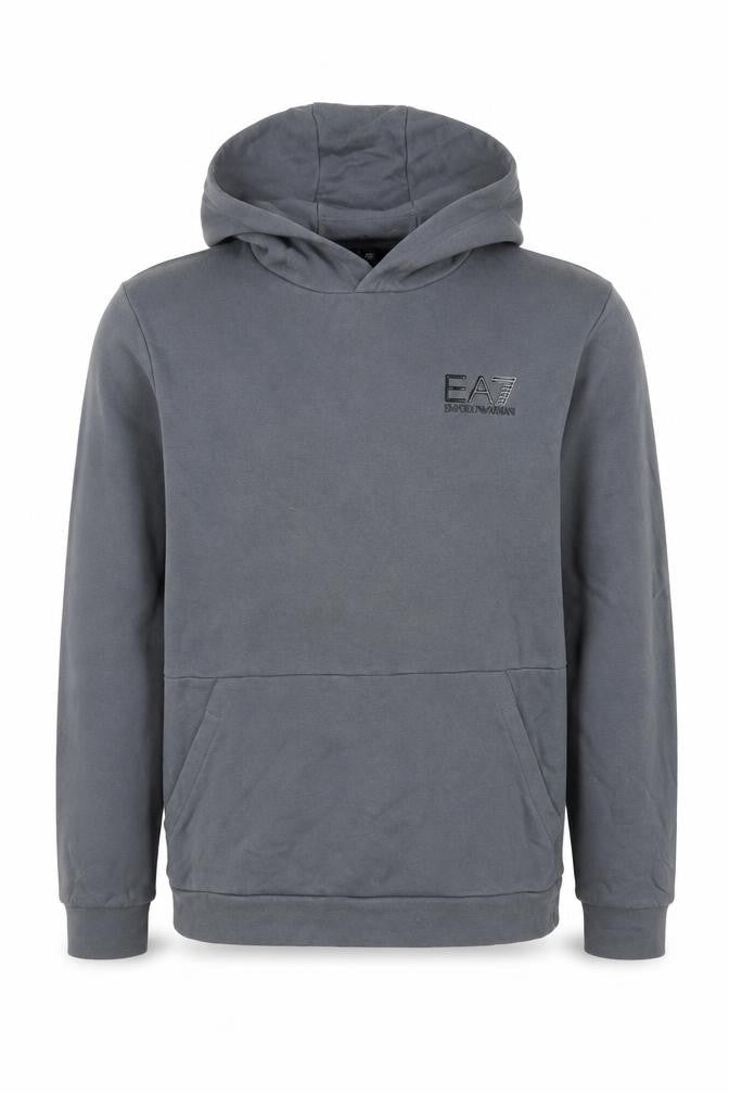 Front view of Emporio Armani boys’ grey pullover hoodie - size unknown