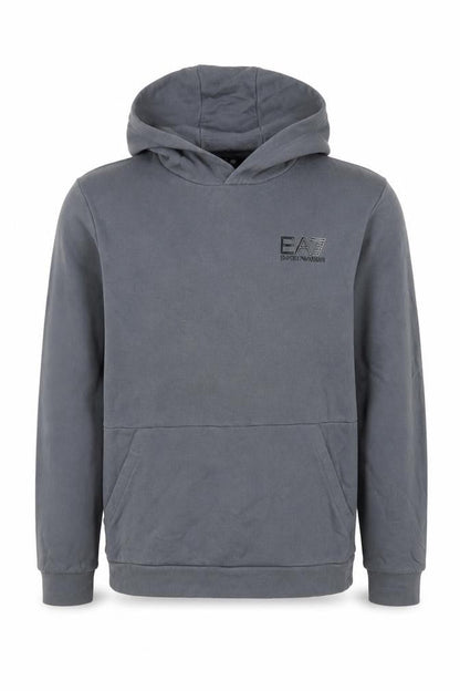 Front view of Emporio Armani boys’ grey pullover hoodie - size unknown