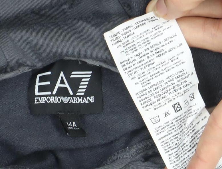 Emporio Armani Boys Grey Pullover Hoodie - Size Unknown