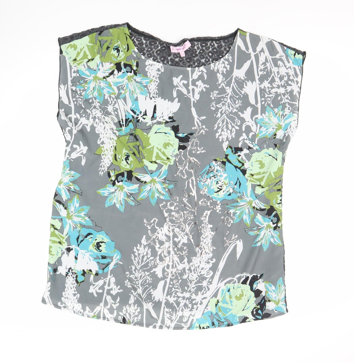 Womens UK Size 16 Marks and Spencer Multicoloured Basic Blouse
