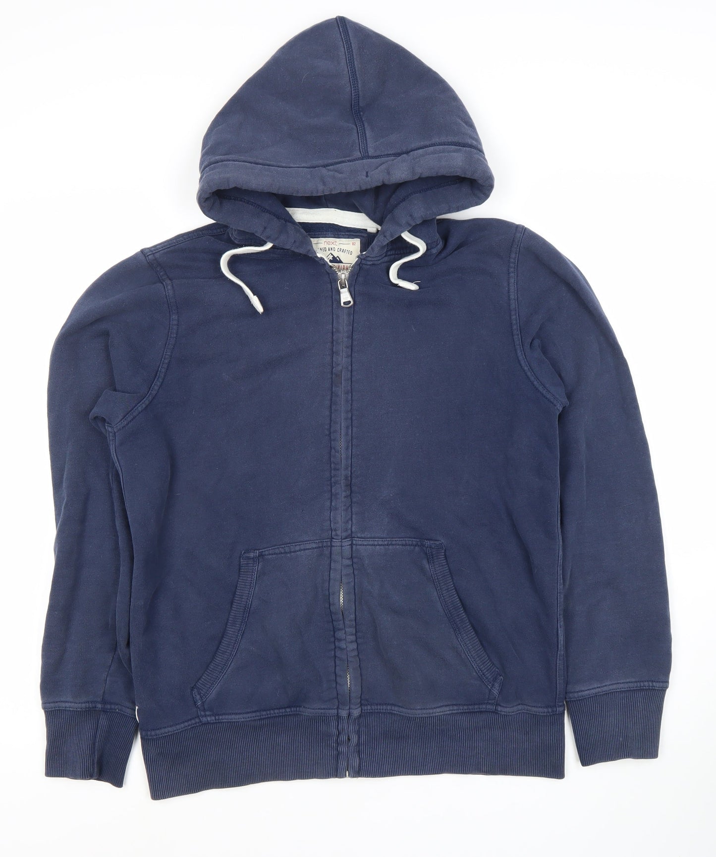 Mens UK Size M NEXT Blue Full Zip Hoodie