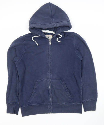 Mens UK Size M NEXT Blue Full Zip Hoodie