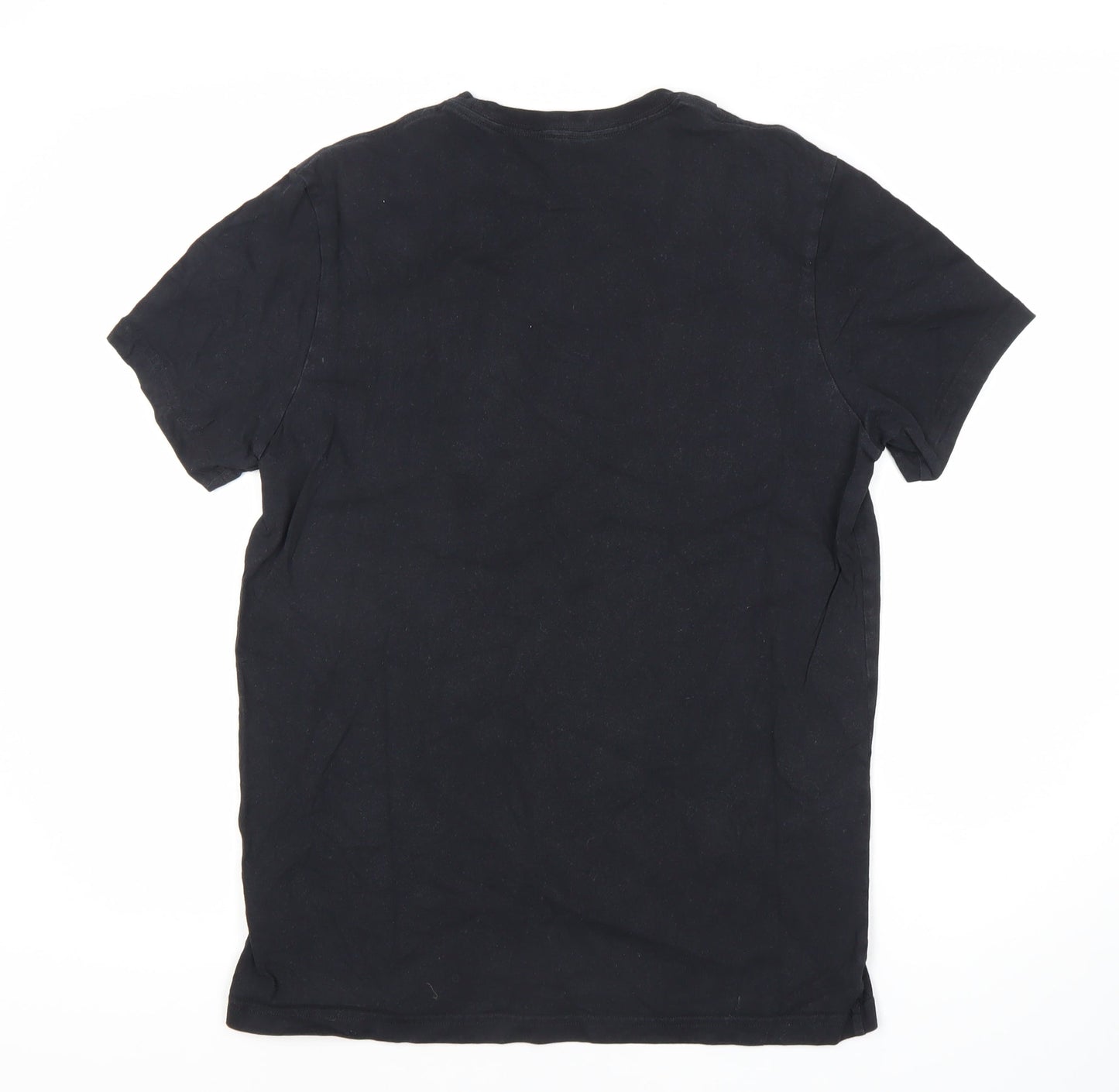 Jack Wills Men's Black Cotton Classic Fit T-Shirt, Size S