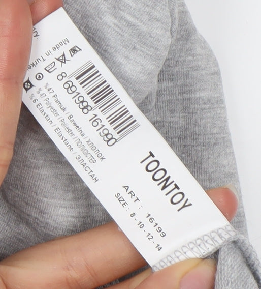 Toontoy Boys Grey TikTok Hoodie - Size 12