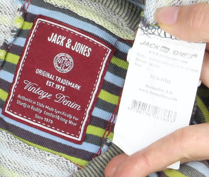 Mens UK Size S JACK & JONES Multicoloured Pullover Sweatshirt