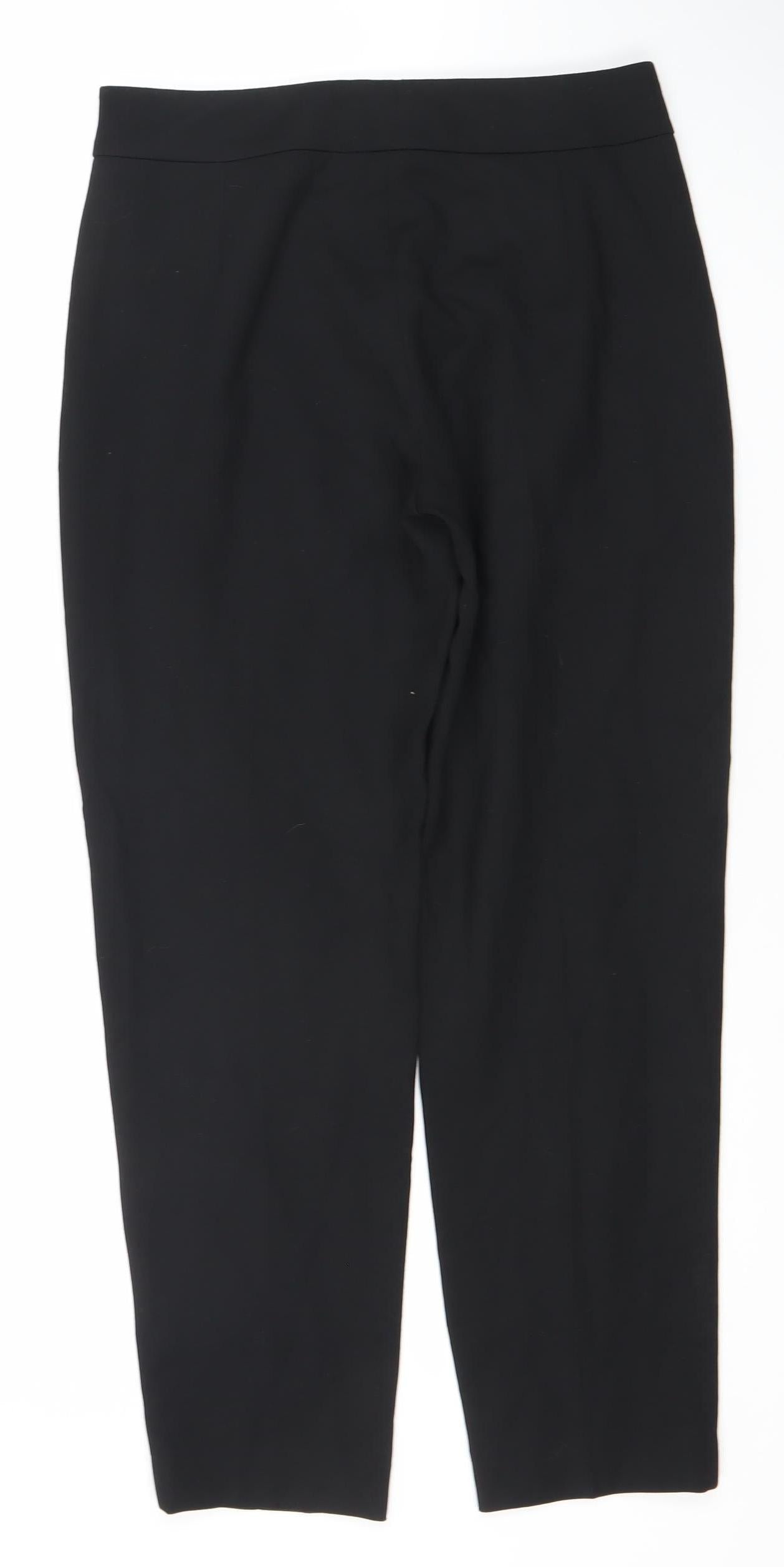 Womens UK Size 8 French Connection Classic Fit Business Casual Black Trousers