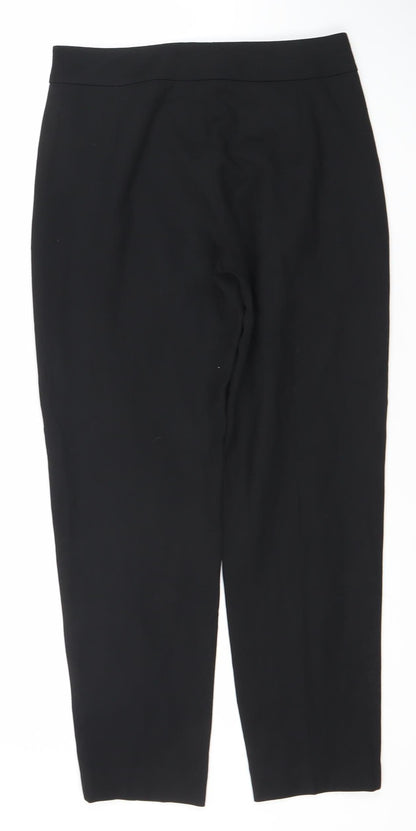 Womens UK Size 8 French Connection Classic Fit Business Casual Black Trousers
