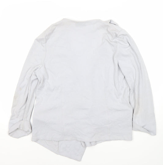 Womens UK Size M Wallis Grey Cardigan Jumper