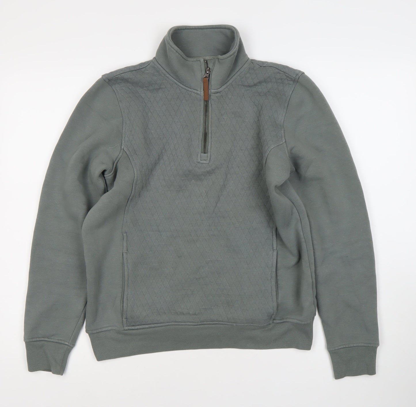 Country to Coast Women's Grey 1/4 Zip Sweatshirt UK 14