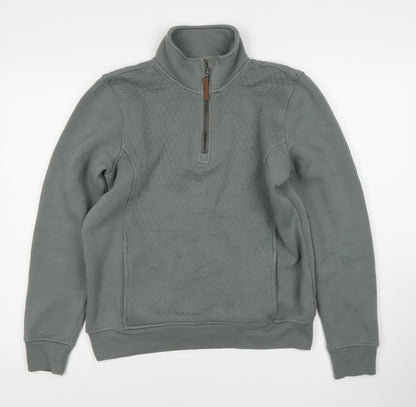 Country to Coast Women's Grey 1/4 Zip Sweatshirt UK 14