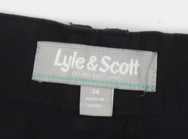 Lyle & Scott Men's Black Trousers Size 36