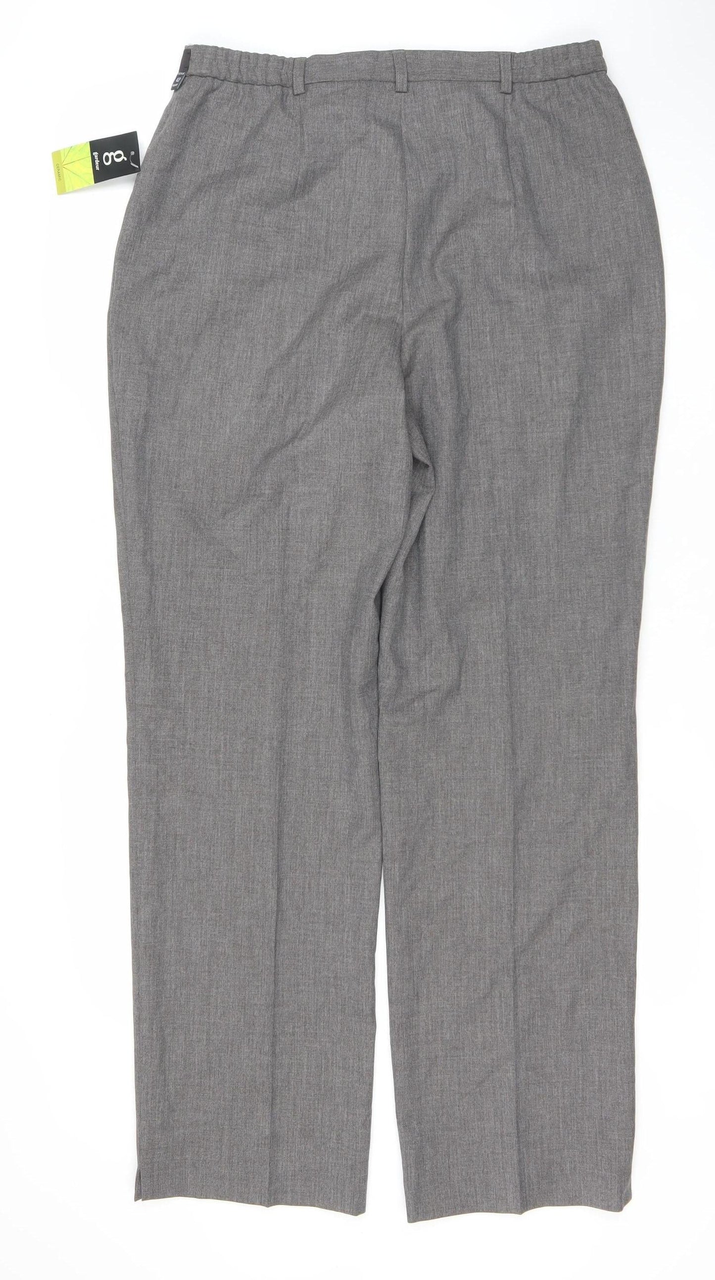 Womens UK Size 14 GARDEUR Regular Fit Business Casual Grey Trousers