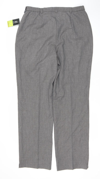 Womens UK Size 14 GARDEUR Regular Fit Business Casual Grey Trousers