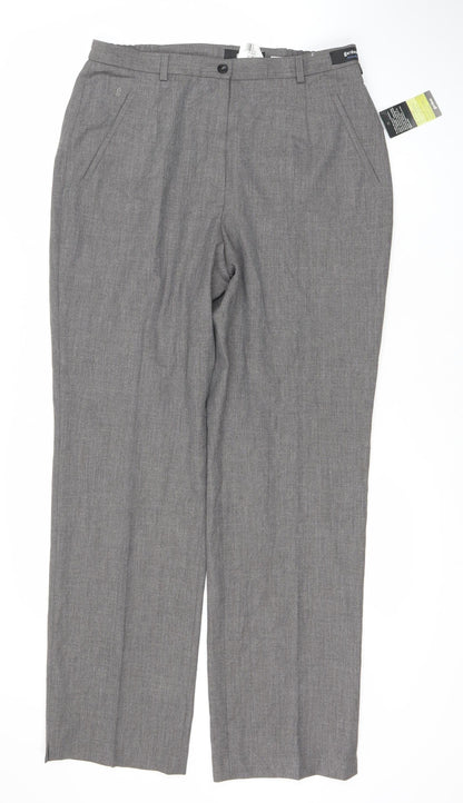 Womens UK Size 14 GARDEUR Regular Fit Business Casual Grey Trousers