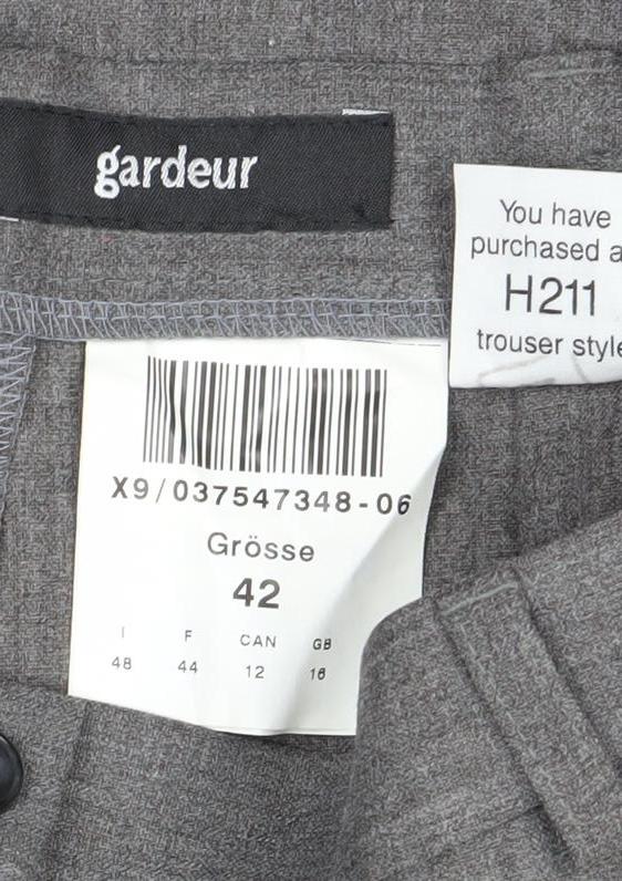 Womens UK Size 14 GARDEUR Regular Fit Business Casual Grey Trousers