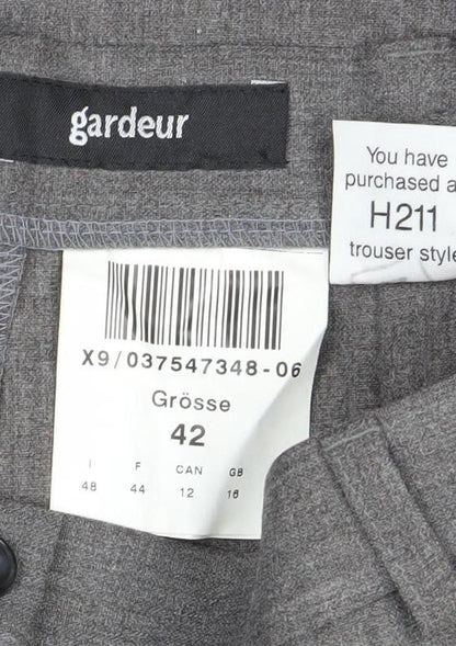 Womens UK Size 14 GARDEUR Regular Fit Business Casual Grey Trousers