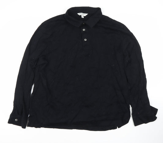 Marks and Spencer Men's Black 2XL Polo Shirt