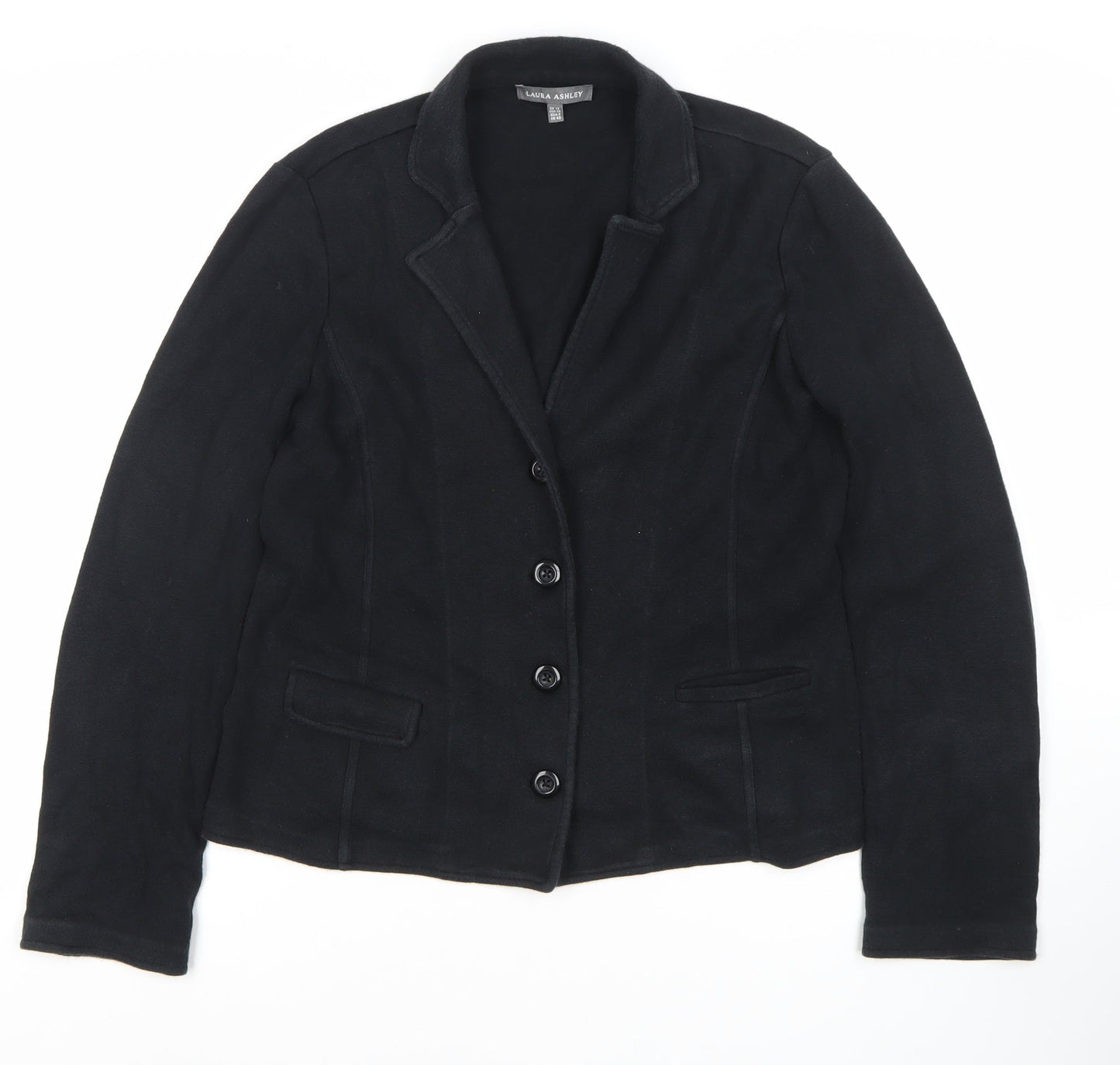Womens UK Size 12 Laura Ashley Regular Black Blazer