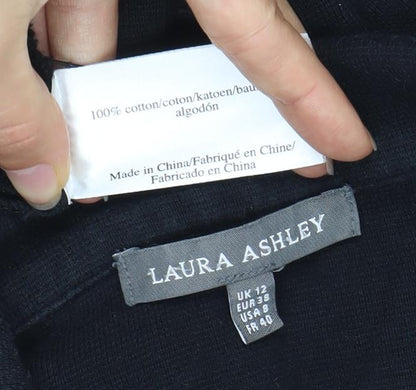 Womens UK Size 12 Laura Ashley Regular Black Blazer