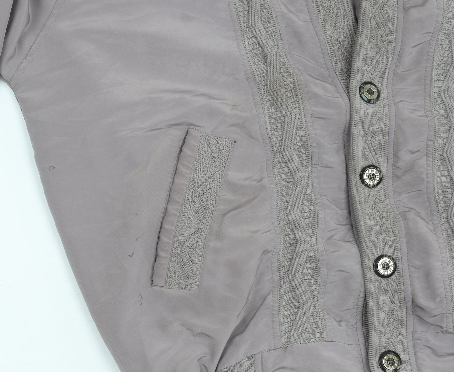 Fusinan Women’s Grey Buttoned Jacket XL