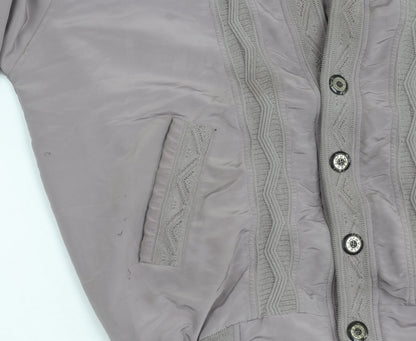Fusinan Women’s Grey Buttoned Jacket XL