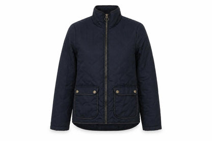 Front view of L.O.G.G. Women's Black Quilted Jacket, size 12