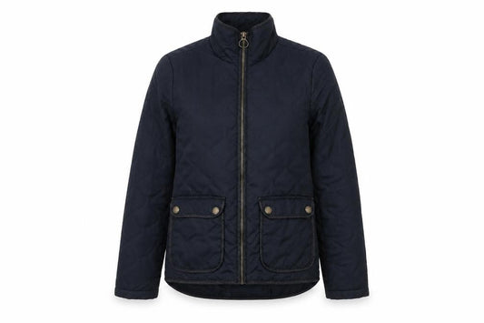 Front view of L.O.G.G. Women's Black Quilted Jacket, size 12