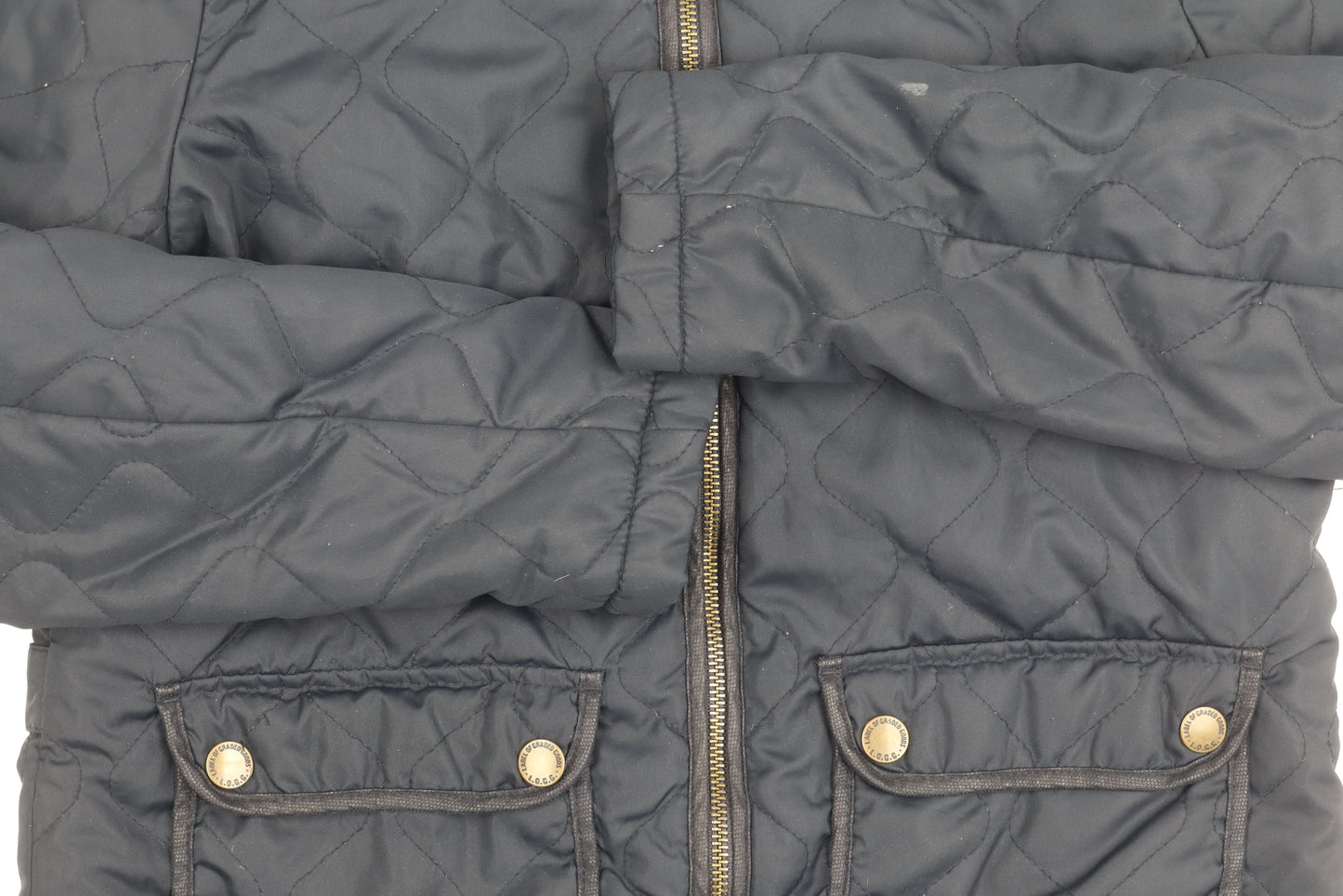 L.O.G.G. Women's Black Quilted Jacket Size 12