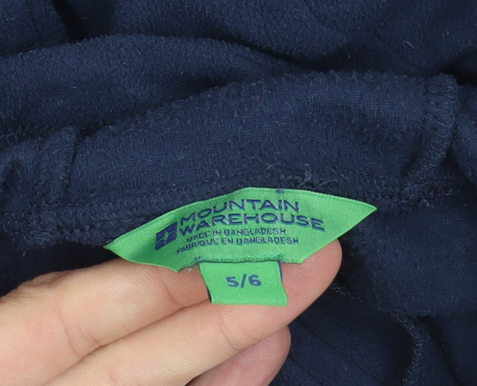 Mountain Warehouse Girls Blue Hoodie 5-6 Years with Hood