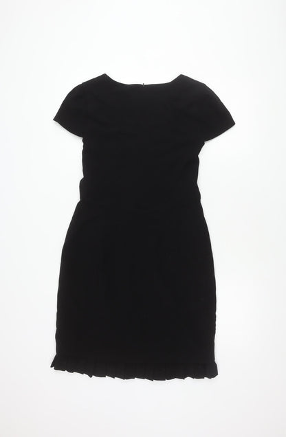 Jigsaw Women's Black Dress Size 12 with Zip Closure