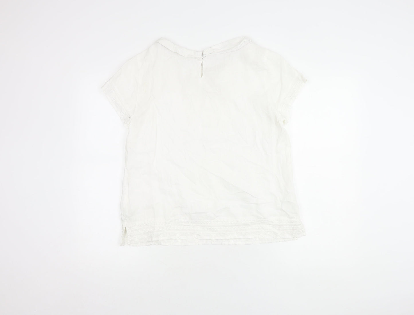 Womens UK Size 12 White Stuff White Basic Blouse