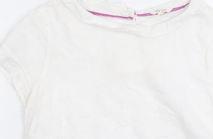 Womens UK Size 12 White Stuff White Basic Blouse