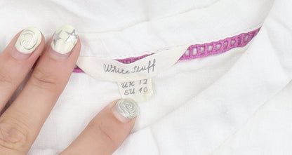 Womens UK Size 12 White Stuff White Basic Blouse