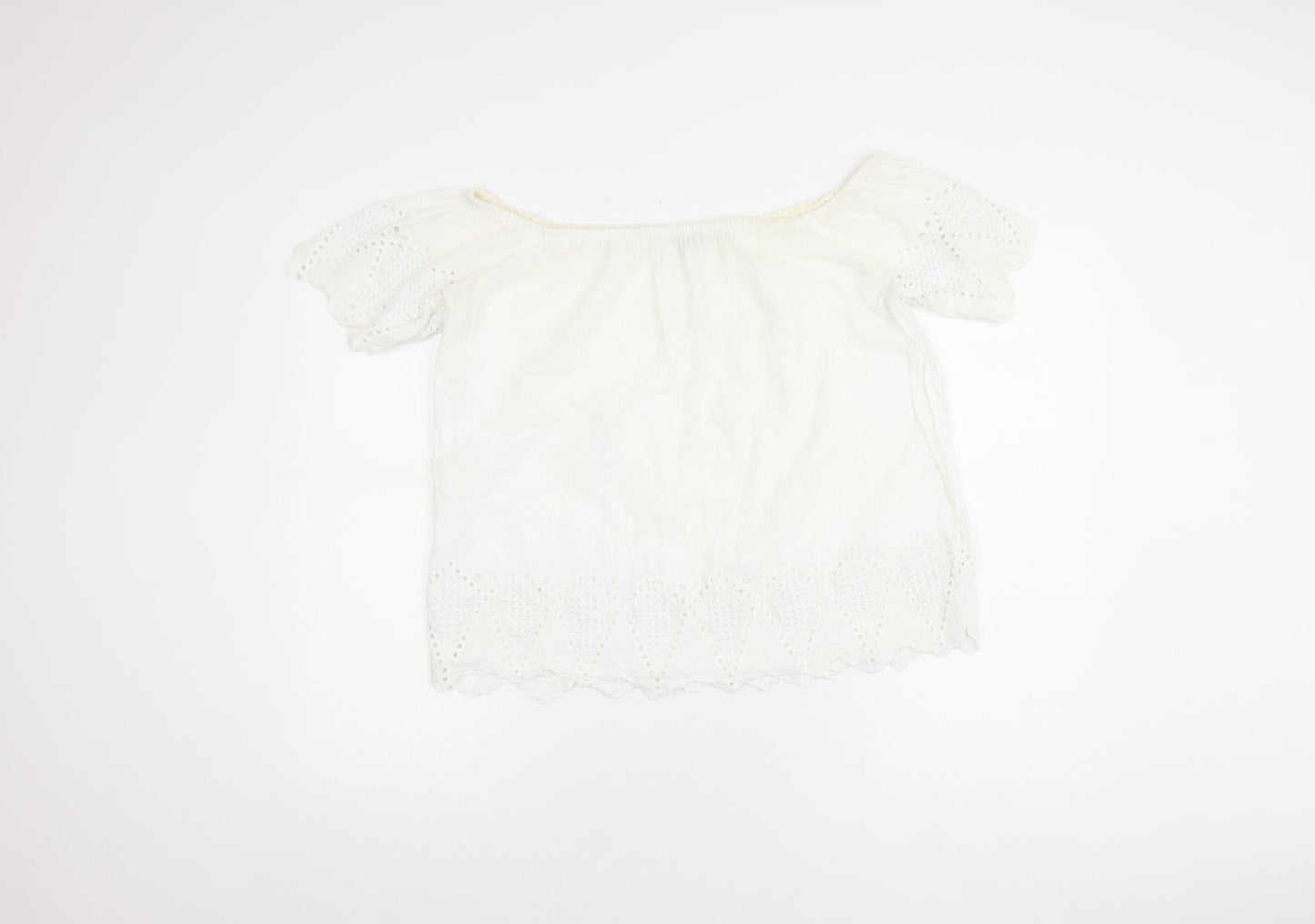 Womens UK Size 10 Great Plains White  Blouse