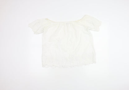 Womens UK Size 10 Great Plains White  Blouse