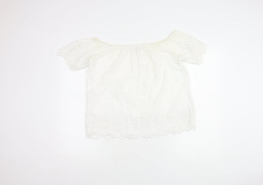 Womens UK Size 10 Great Plains White  Blouse